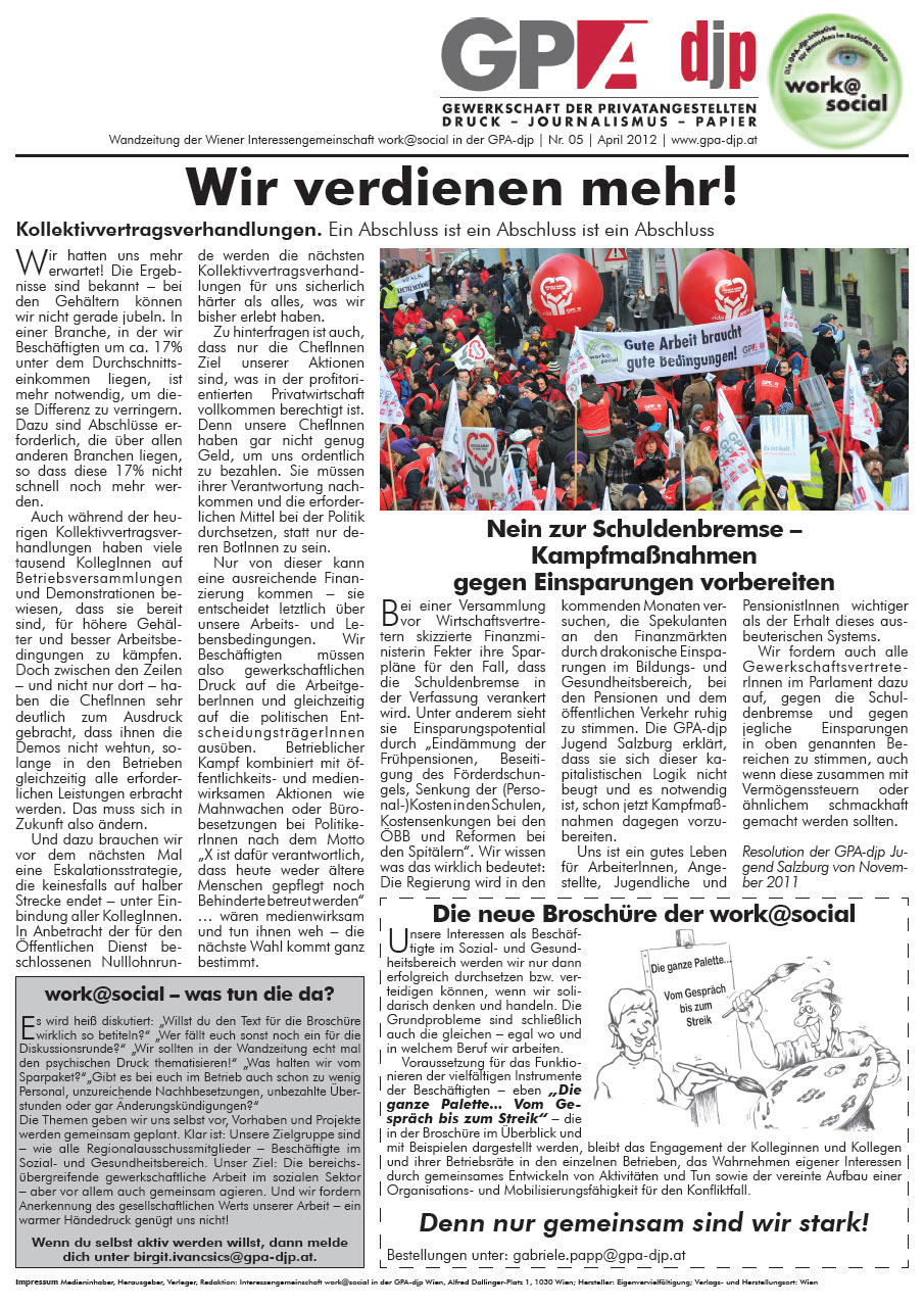 Wandzeitung work@social 5